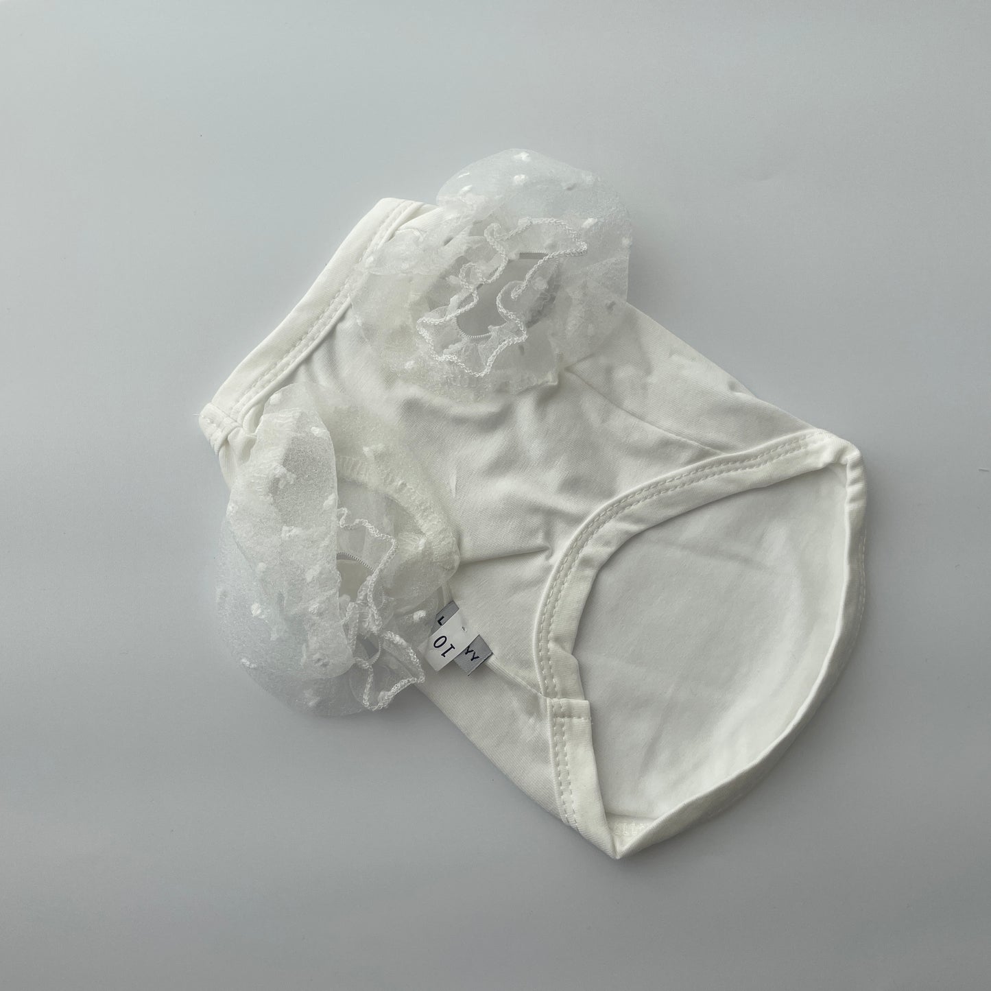 【XS】シースルーパフスリーブトップス